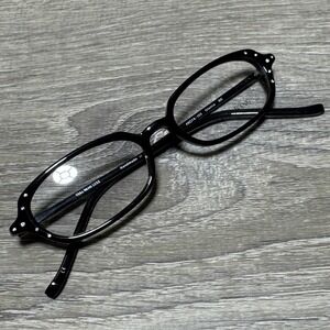 Vera Wang Luxe Glance BK Eyeglass Frames Handmade in Japan 49-16-135 Black Oval